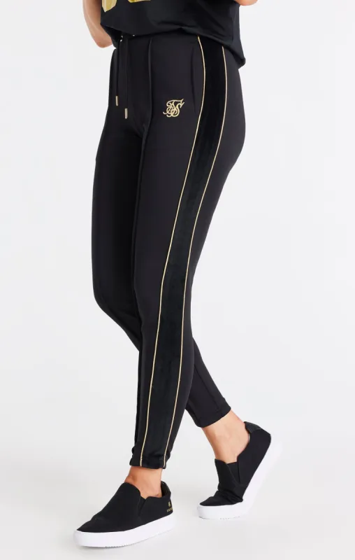 Black Retro Classic Track Pant sold by Siksilk