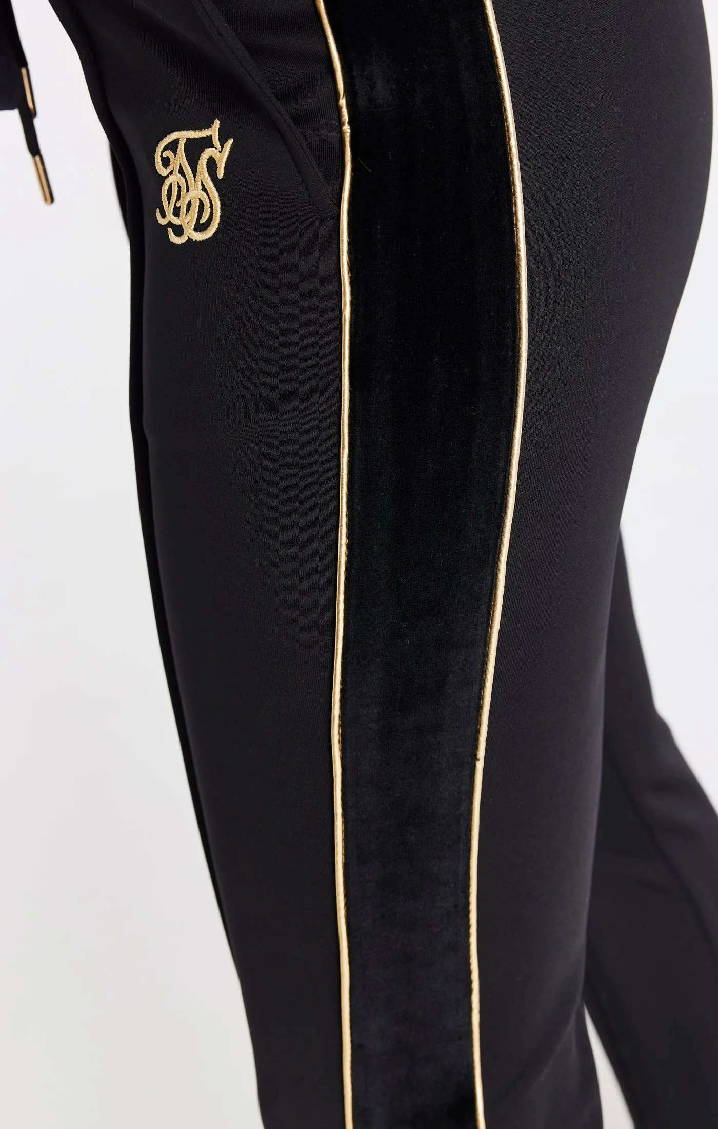 Black Retro Classic Track Pant sold by Siksilk product image thumbnail 5