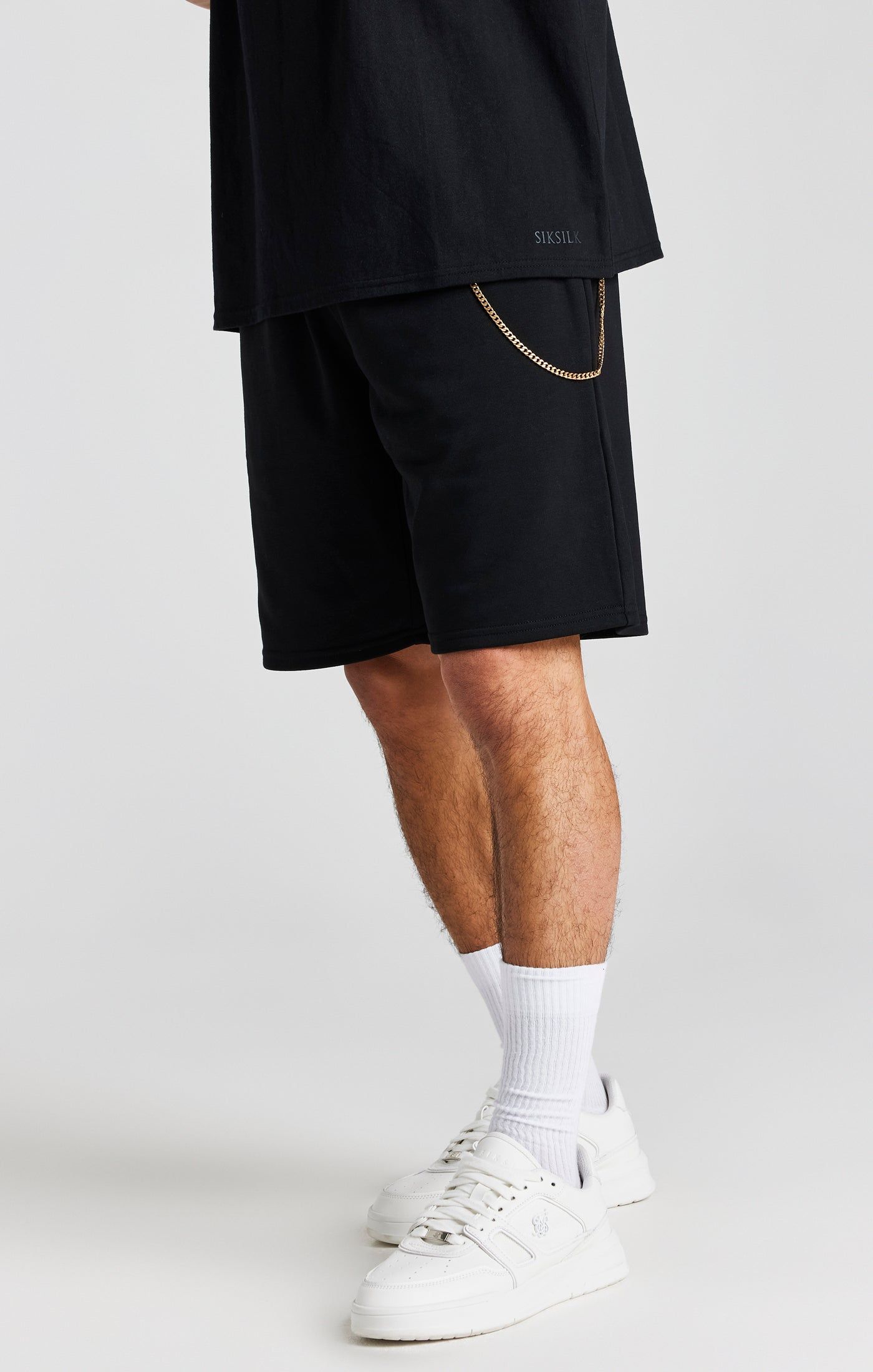 Black Chain Loose Fit Short sold by Siksilk
