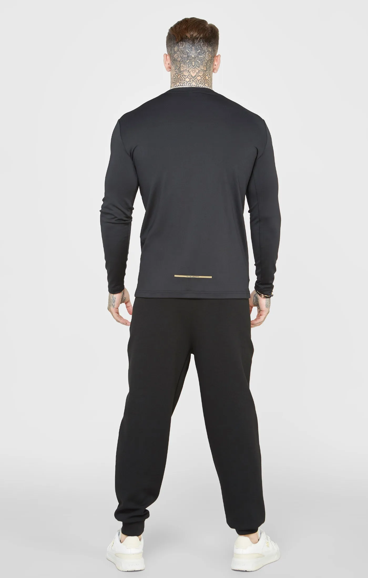 Black Sports Long Sleeve T-Shirt sold by Siksilk product image thumbnail 5