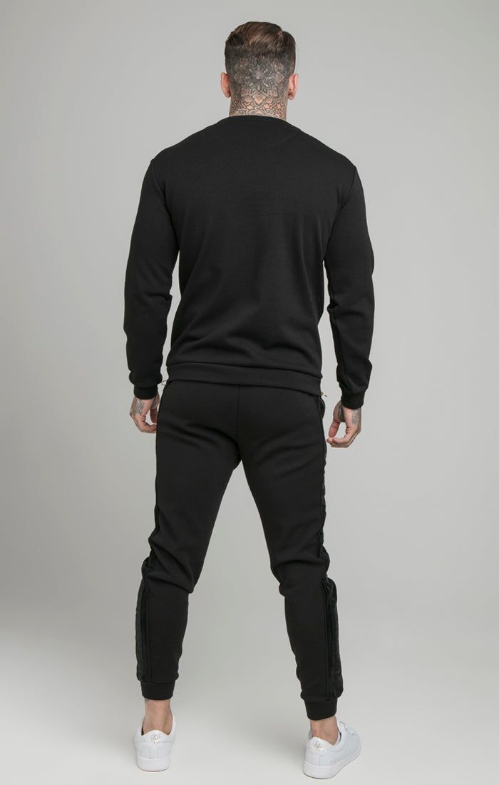 Black Opulent Crew Neck Sweatshirt sold by Siksilk product image thumbnail 7