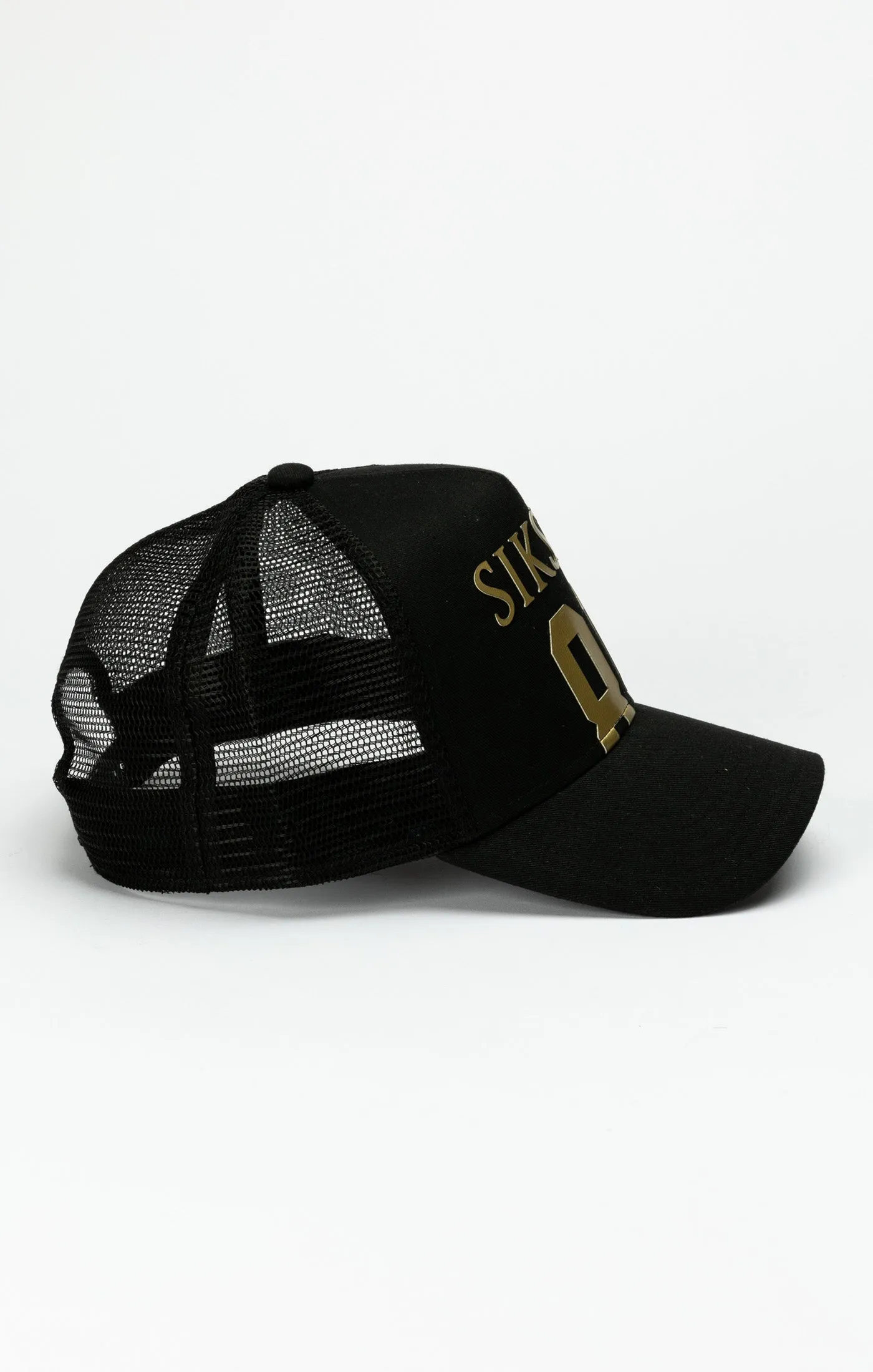 Black 89 Foam Mesh Trucker Cap sold by Siksilk product image thumbnail 2