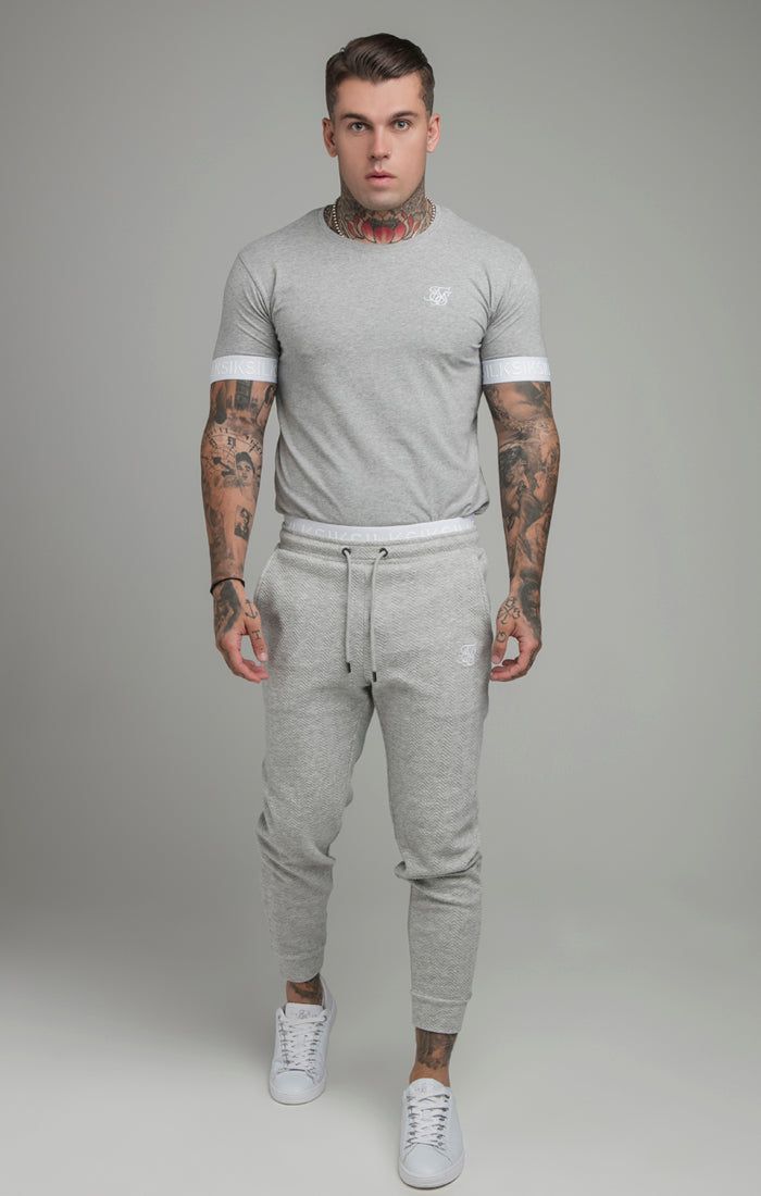 Grey Elastic Cuff T-Shirt sold by Siksilk product image thumbnail 4