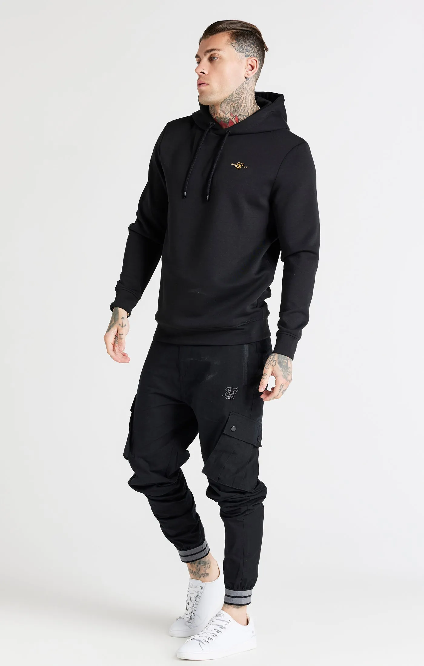 Black Overhead Sport Hoodie sold by Siksilk product image thumbnail 4