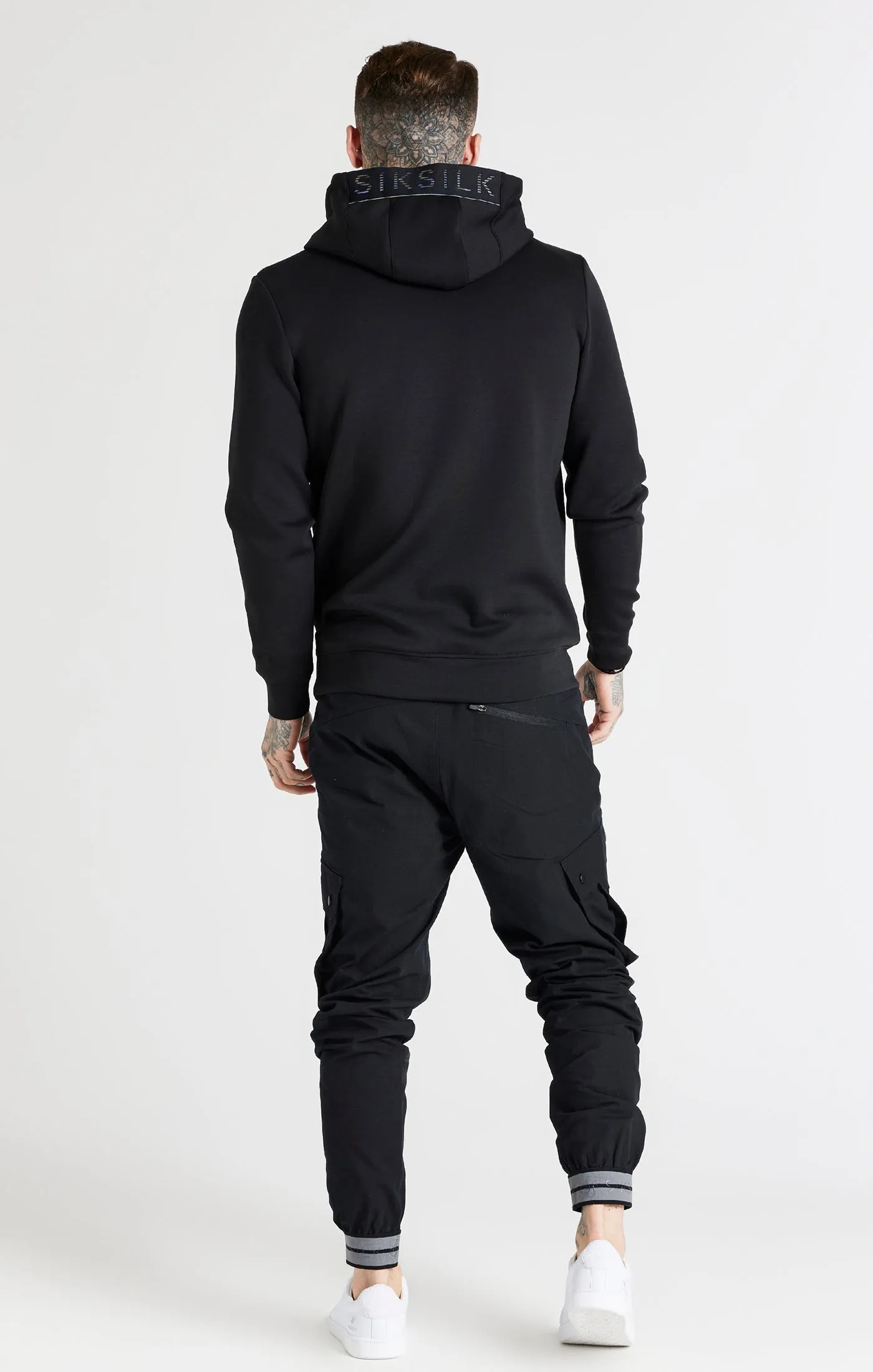 Black Overhead Sport Hoodie sold by Siksilk product image thumbnail 5