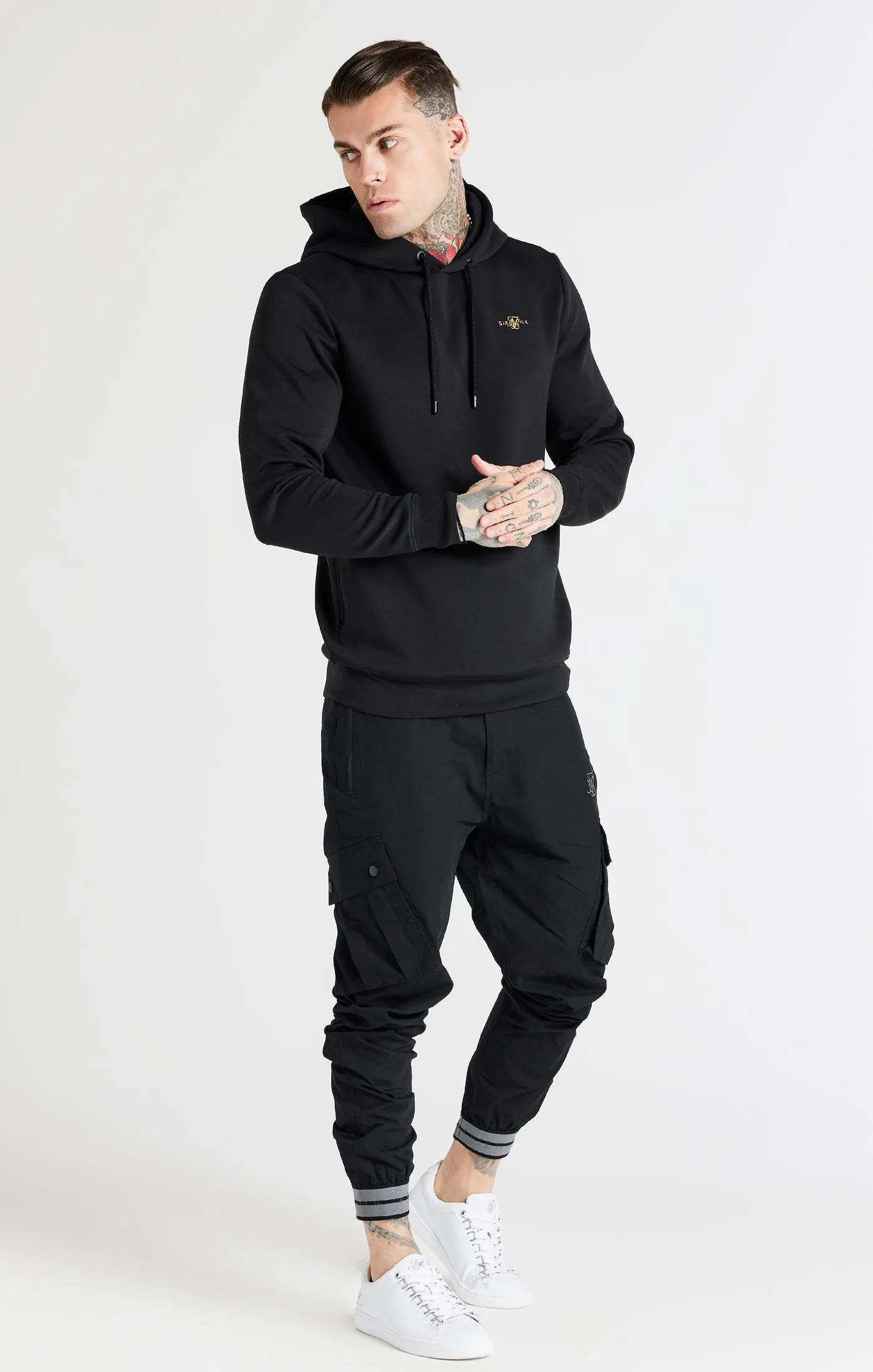Black Overhead Sport Hoodie sold by Siksilk product image thumbnail 3