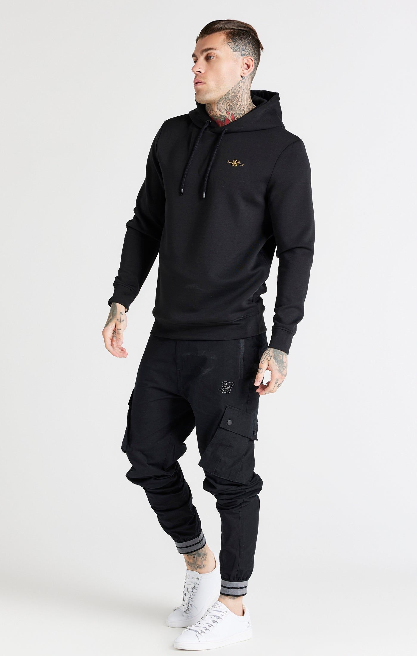 Black Overhead Sport Hoodie sold by Siksilk product image thumbnail 4