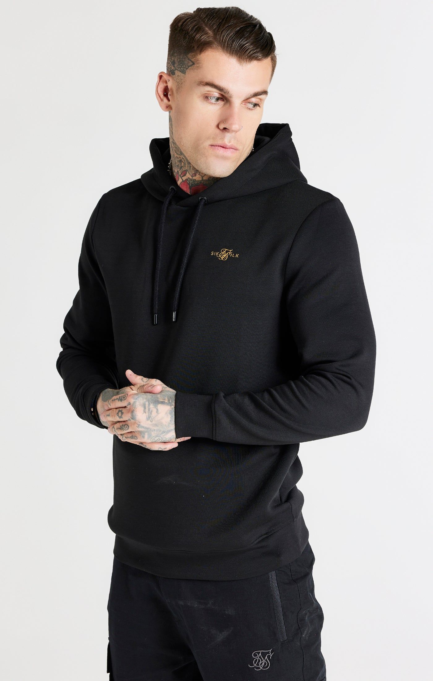 Black Overhead Sport Hoodie sold by Siksilk