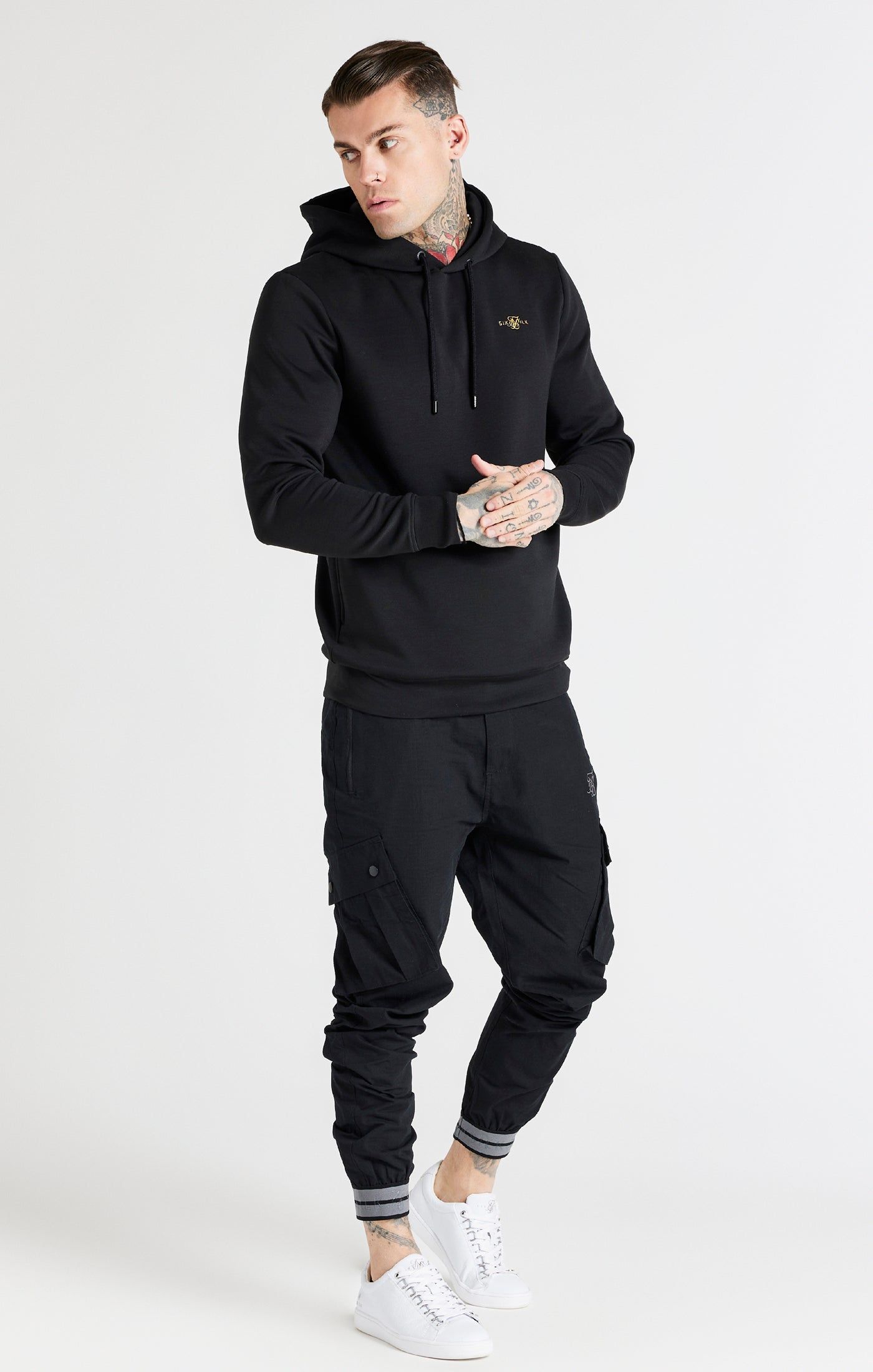 Black Overhead Sport Hoodie sold by Siksilk product image thumbnail 3