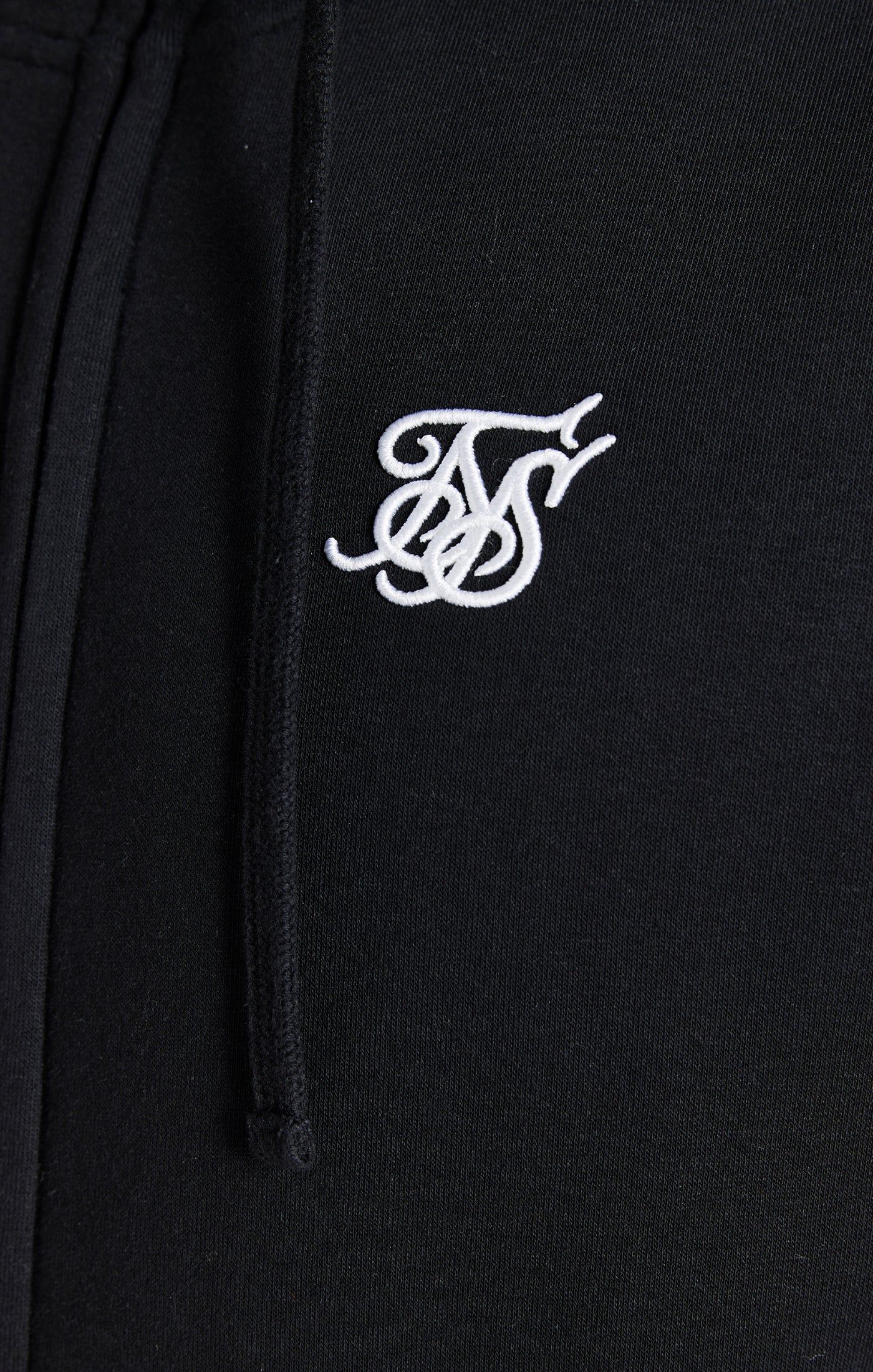 Black Essential Zip Through Funnel Hoodie sold by Siksilk product image thumbnail 2