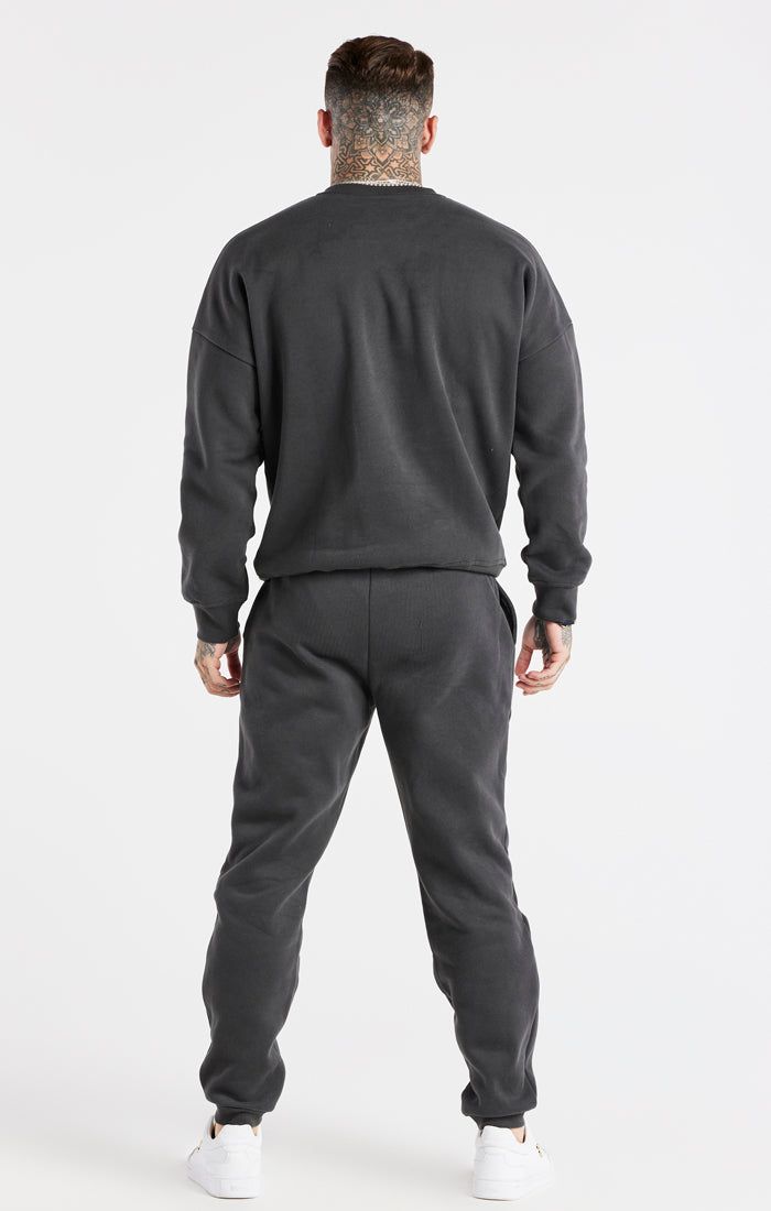 Black Oversized Sweatshirt And Jogger Tracksuit Set sold by Siksilk product image thumbnail 8