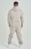 Beige Panelled Relaxed Fit Joggers sold by Siksilk