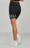 Black Cycle Short With Print Detail sold by Siksilk
