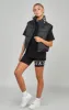 Black Cycle Short With Print Detail sold by Siksilk