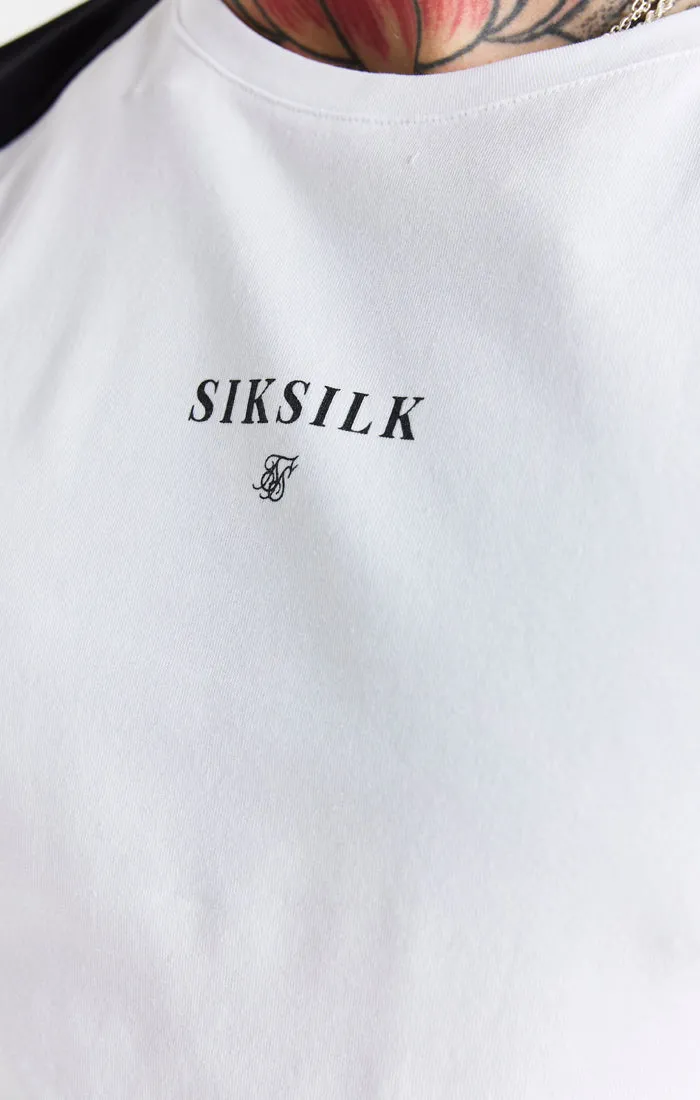 Black Raglan Muscle Fit T-Shirt sold by Siksilk product image thumbnail 2