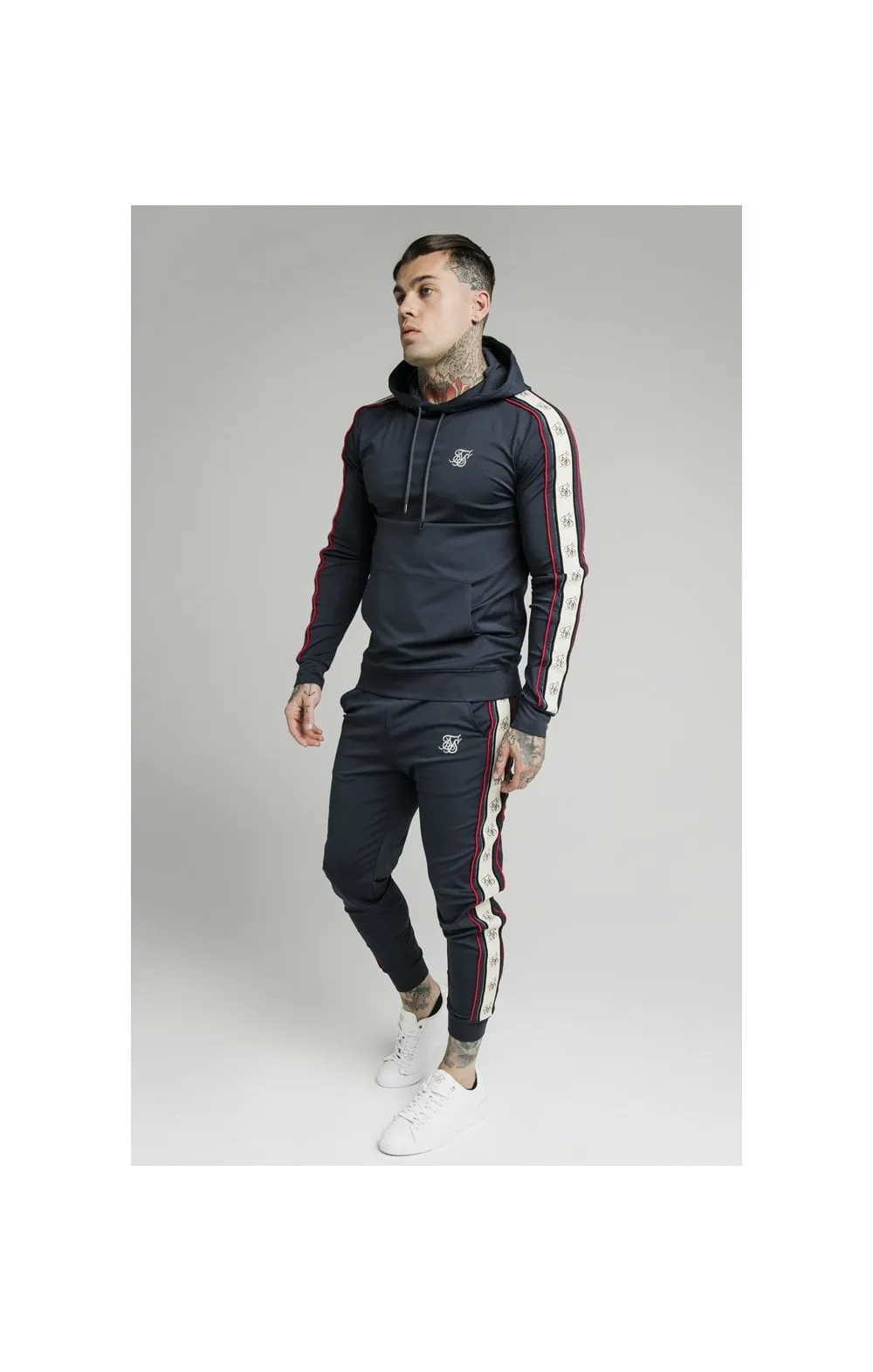 SikSilk Overhead Premium Tape Hoodie - Navy sold by Siksilk product image thumbnail 3