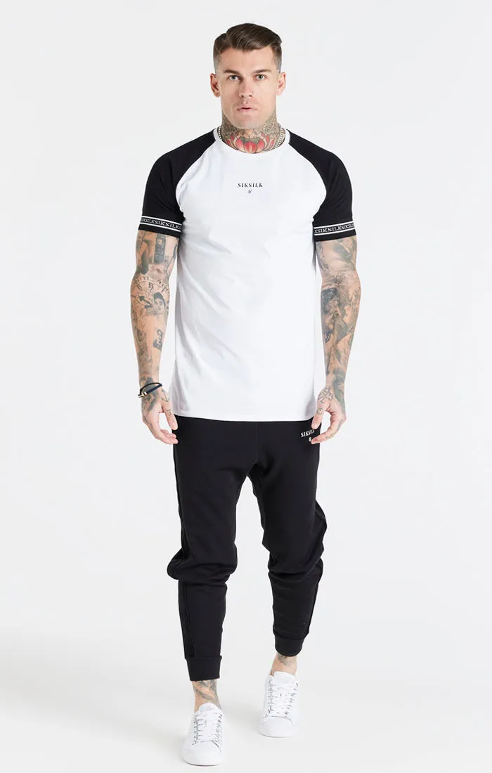 Black Raglan Muscle Fit T-Shirt sold by Siksilk product image thumbnail 3