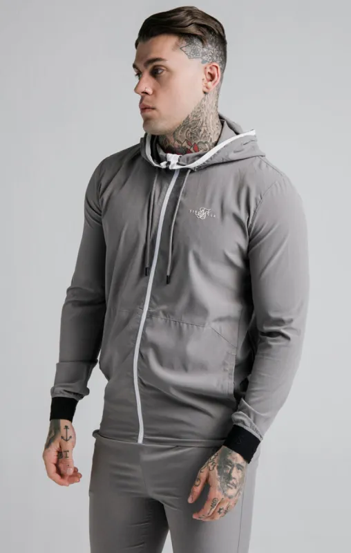 Grey Zip-Thru Hoodie sold by Siksilk
