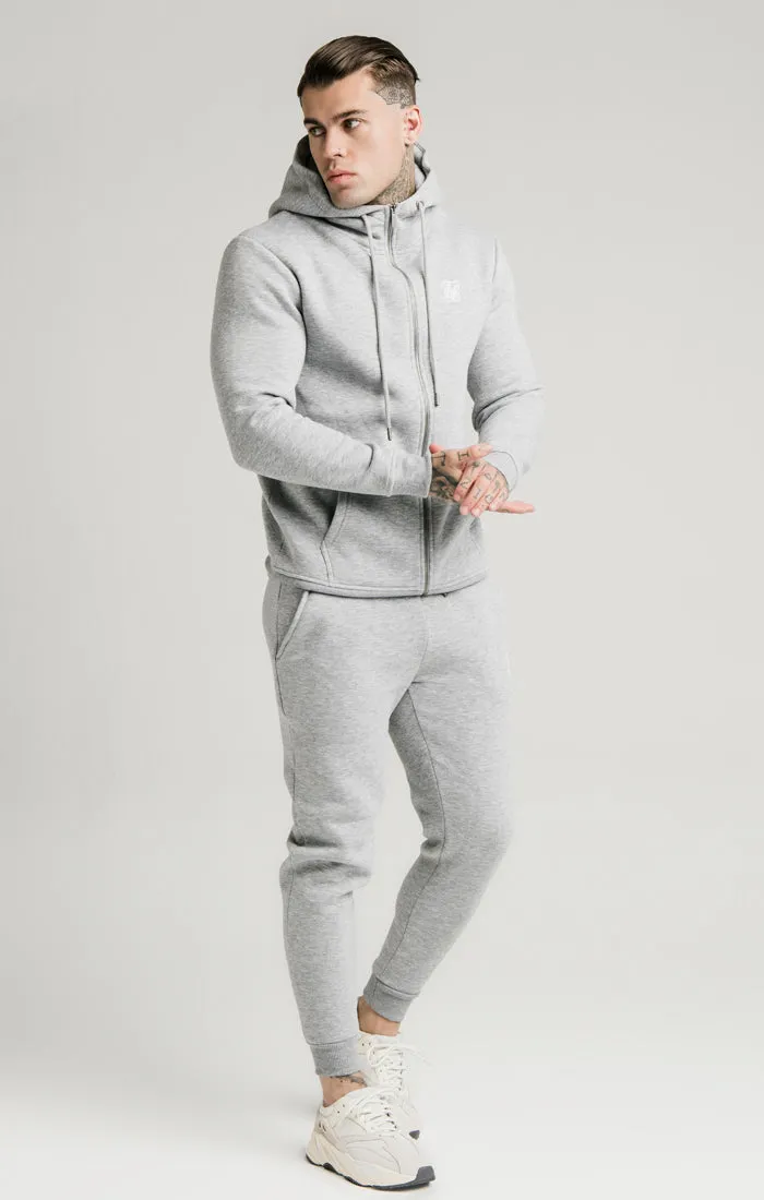 Grey Marl Zip-Thru Hoodie sold by Siksilk product image thumbnail 3