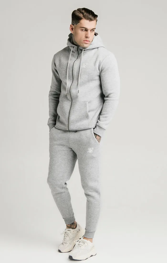 Grey Marl Zip-Thru Hoodie sold by Siksilk product image thumbnail 4