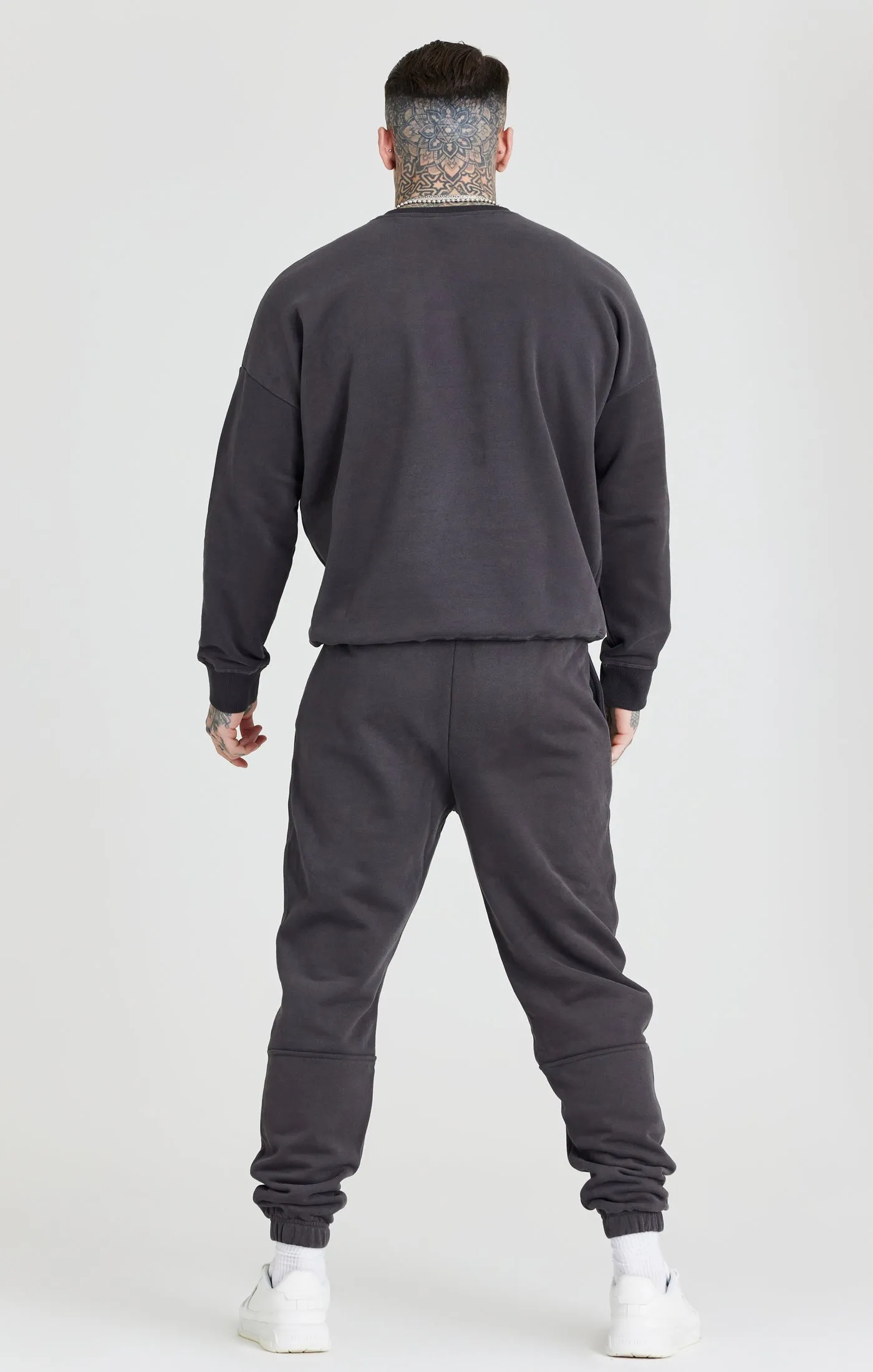 Black Embossed Crew Sweatshirt sold by Siksilk product image thumbnail 4