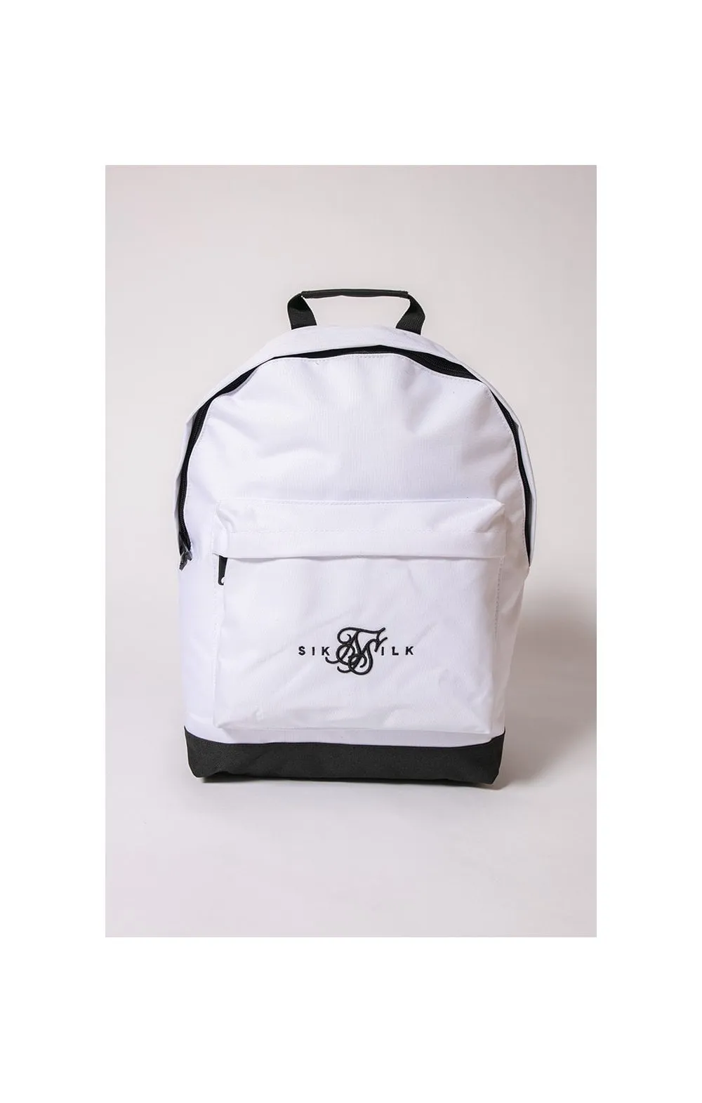 SikSilk Dual Logo Backpack - White & Black sold by Siksilk