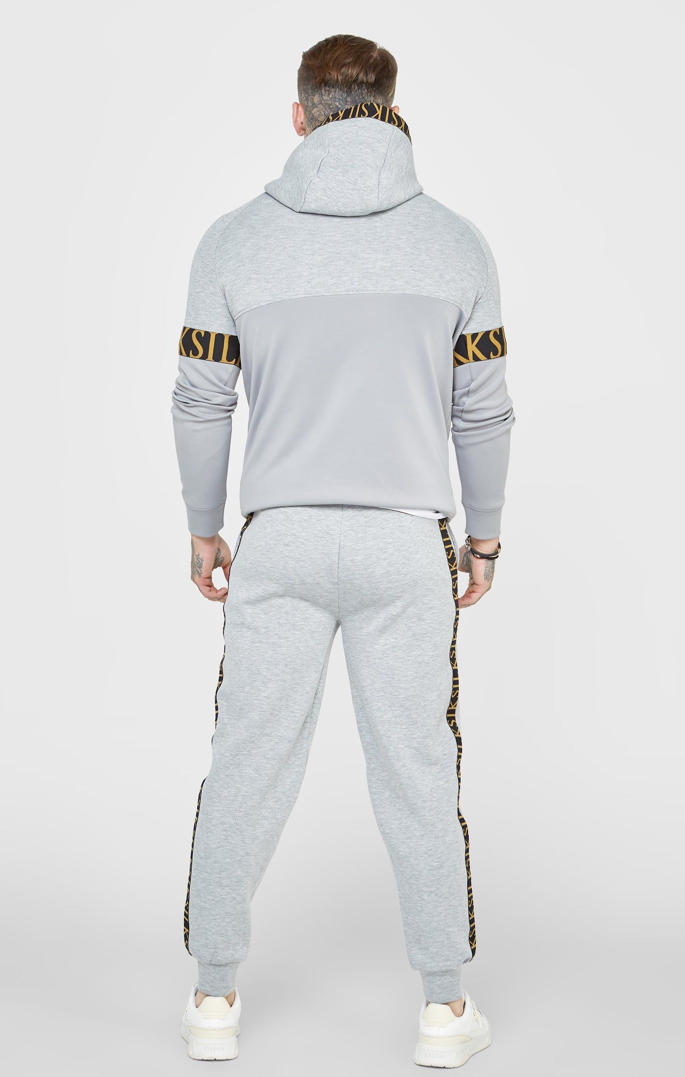 Grey Marl Overhead Hoodie sold by Siksilk product image thumbnail 5