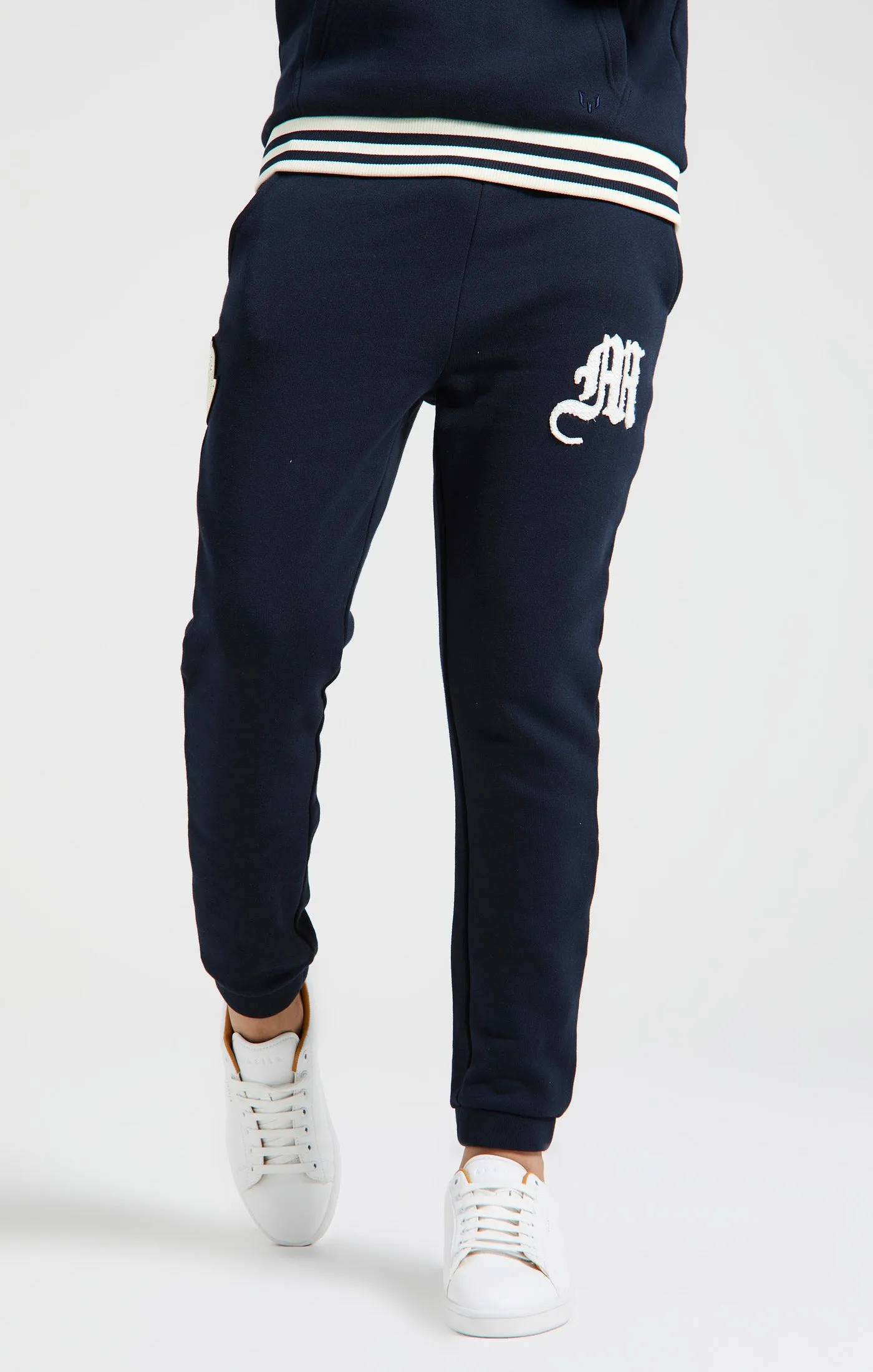 Boys Messi x SikSilk Navy Logo Pant sold by Siksilk