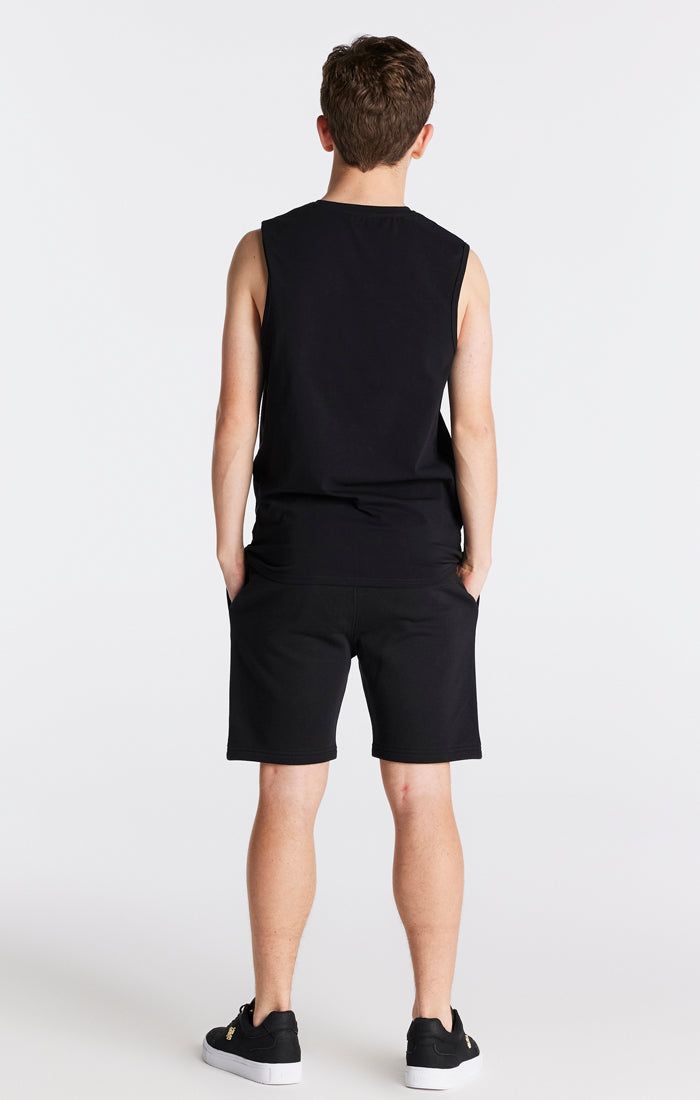 Boys Black Essentials Fleece Short sold by Siksilk product image thumbnail 5