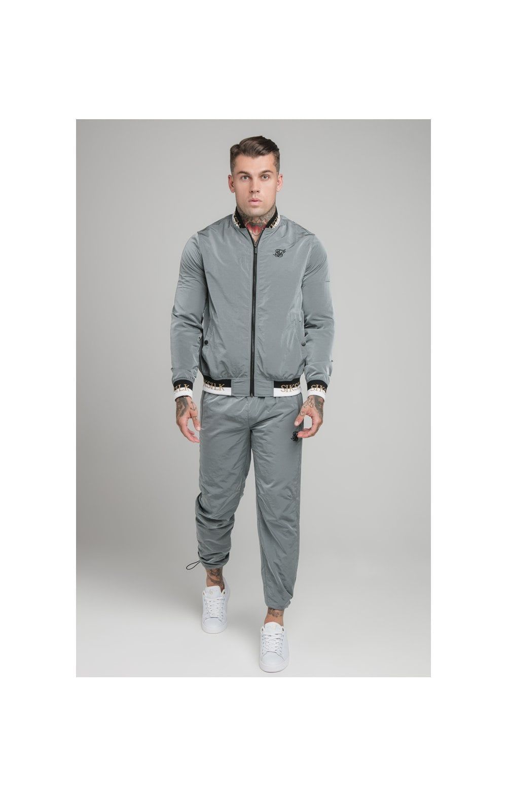SikSilk Crushed Nylon Pants - Grey sold by Siksilk product image thumbnail 5