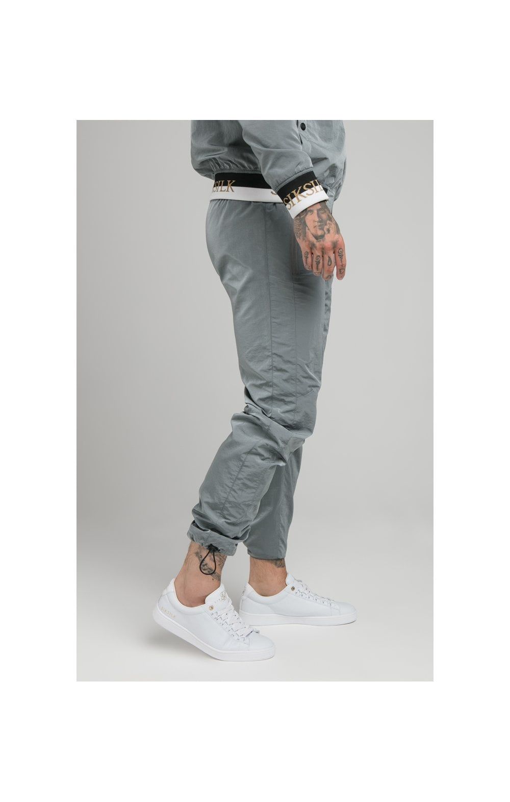 SikSilk Crushed Nylon Pants - Grey sold by Siksilk product image thumbnail 2