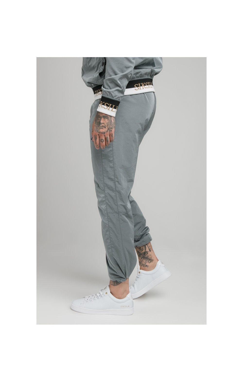 SikSilk Crushed Nylon Pants - Grey sold by Siksilk product image thumbnail 3