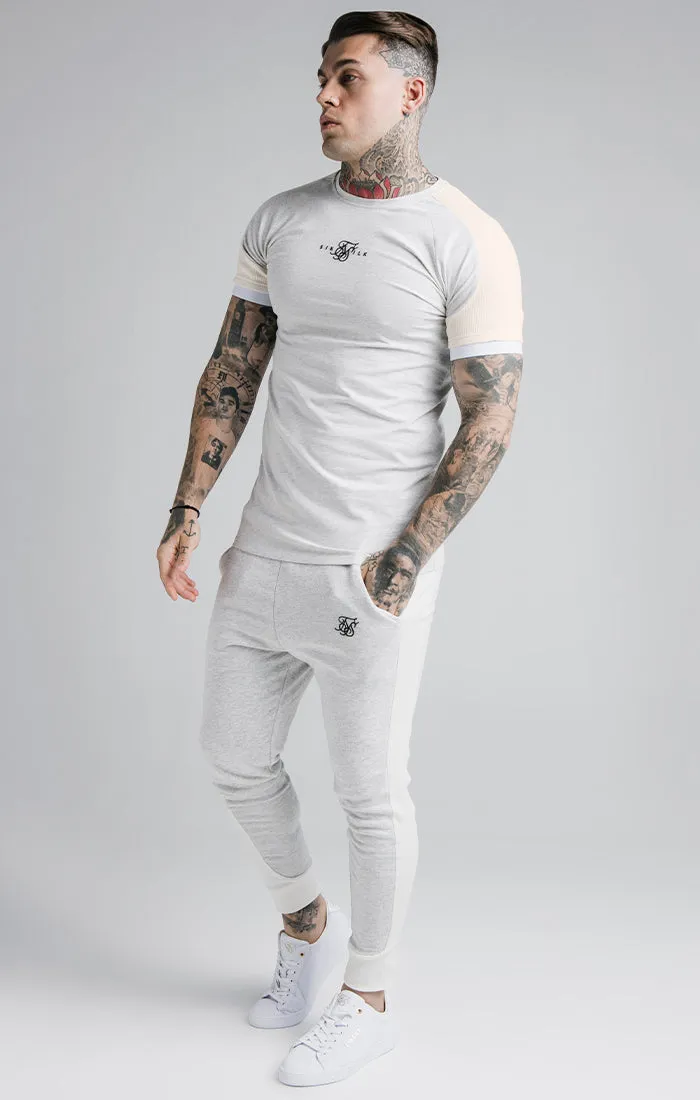 SikSilk Unite Rib Raglan Gym Tee - Grey sold by Siksilk product image thumbnail 4