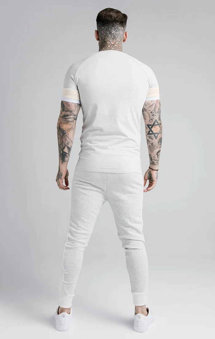 SikSilk Unite Rib Raglan Gym Tee - Grey sold by Siksilk product image thumbnail 5