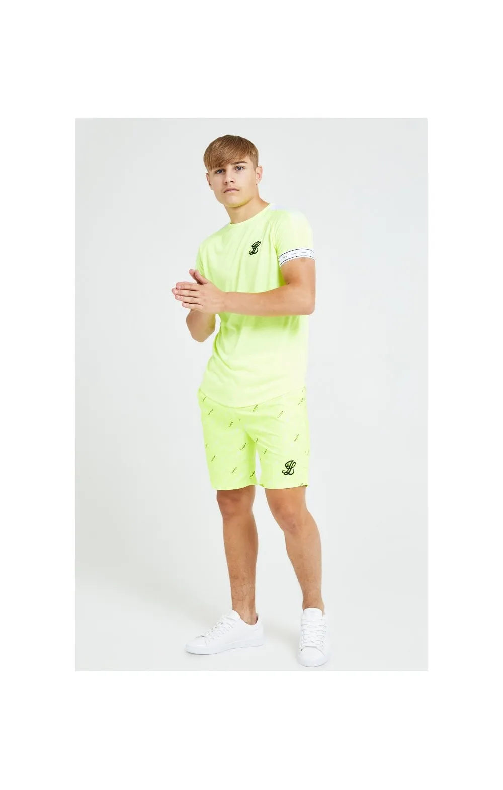 Illusive London Fade Panel Tech Tee - Neon Yellow sold by Siksilk product image thumbnail 3