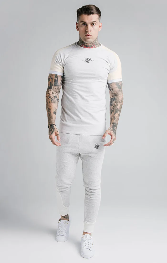 SikSilk Unite Rib Raglan Gym Tee - Grey sold by Siksilk product image thumbnail 3
