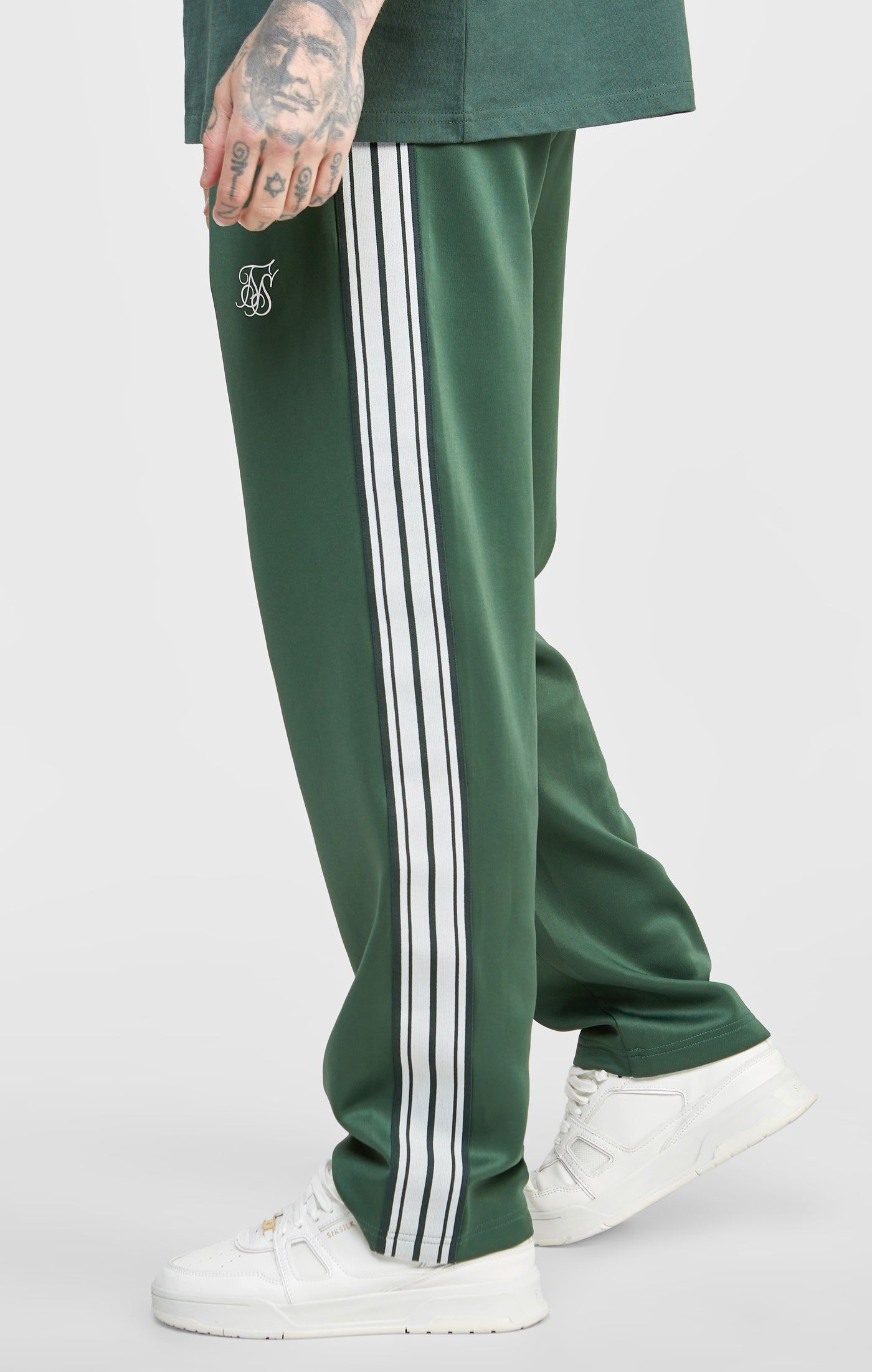 Green Smart Straight Leg Track Pant sold by Siksilk product image thumbnail 2