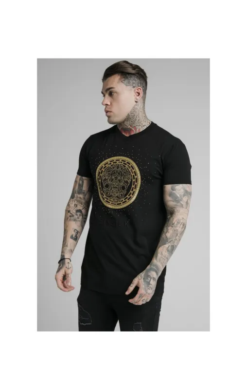 SikSilk Rhinestone Lion Tee - Black sold by Siksilk