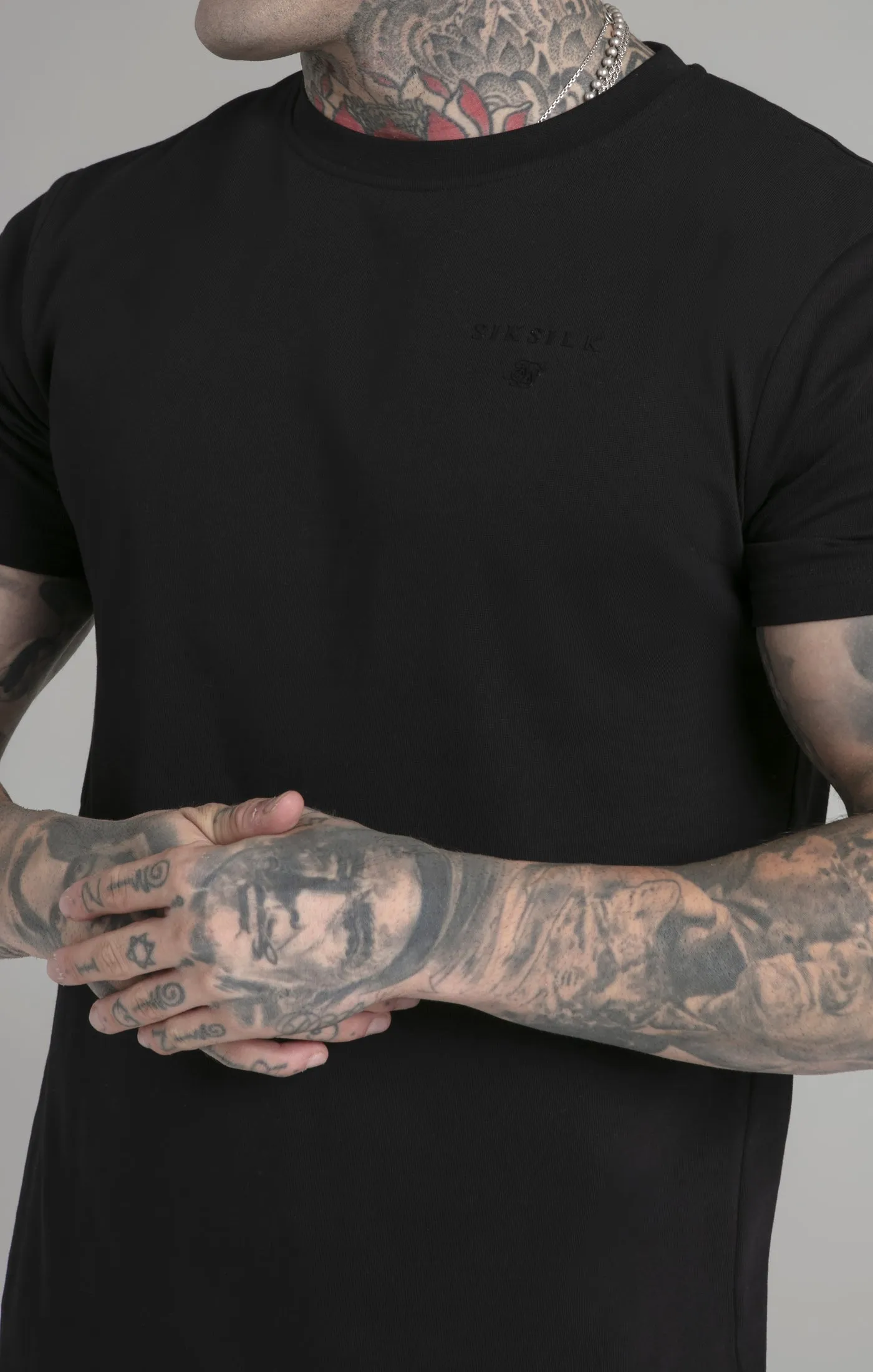 Black T-Shirt and Shorts Set sold by Siksilk product image thumbnail 3