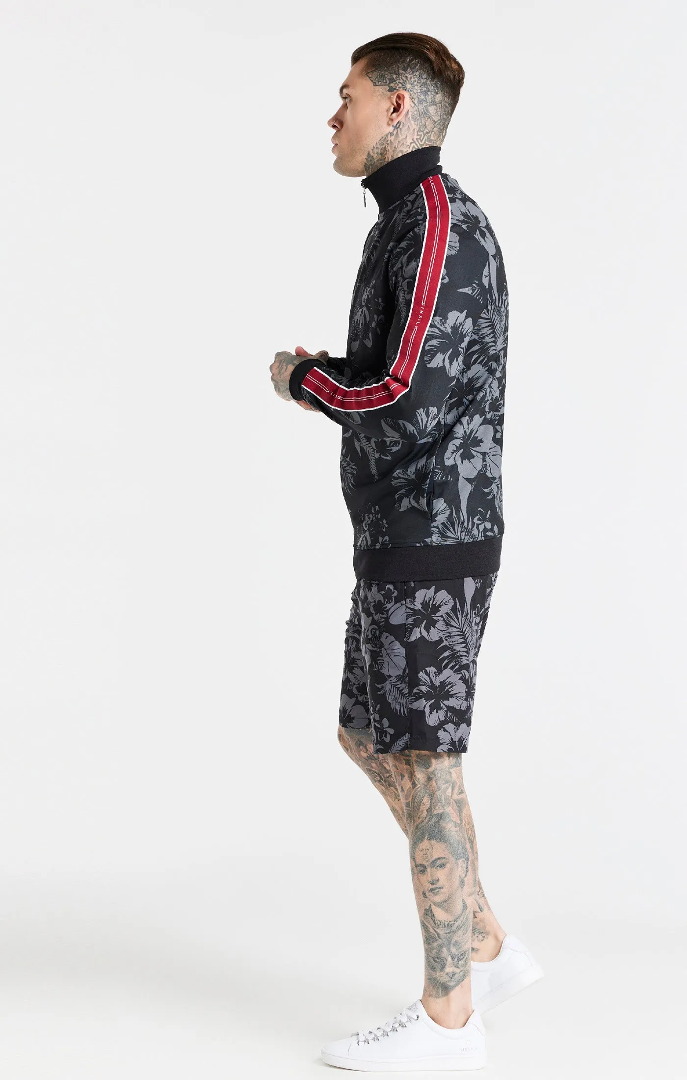 Black Status Funnel Neck Zip Through sold by Siksilk product image thumbnail 4