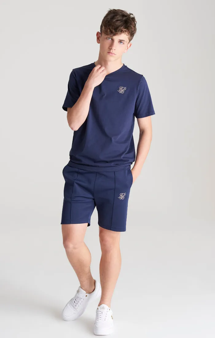 Boys Navy Taped Pleated Short sold by Siksilk product image thumbnail 4