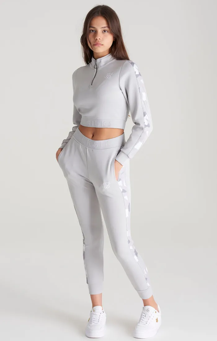 Girls Grey Camo Panelled Track Pant sold by Siksilk product image thumbnail 4