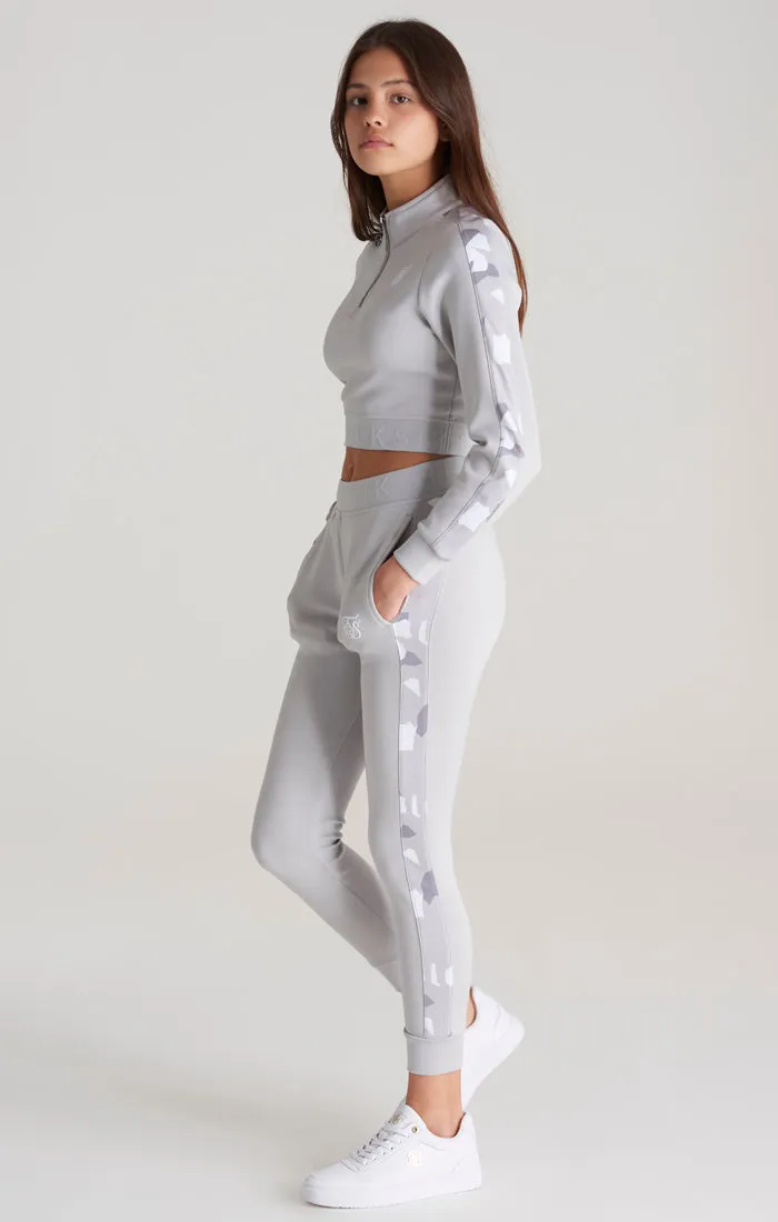 Girls Grey Camo Panelled Track Pant sold by Siksilk product image thumbnail 2