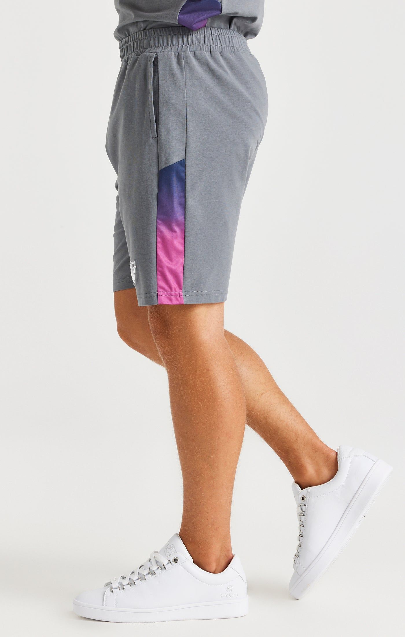 Boys Grey Fade Panel Short sold by Siksilk product image thumbnail 2