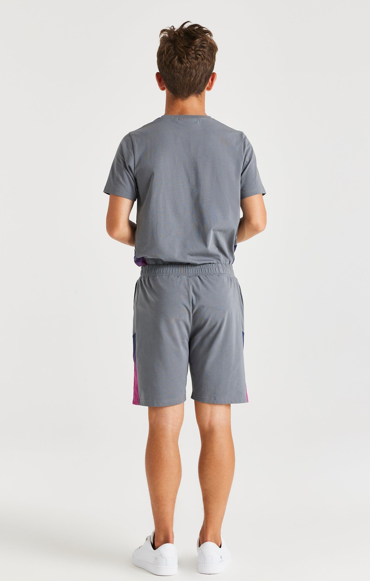 Boys Grey Fade Panel Short sold by Siksilk product image thumbnail 6