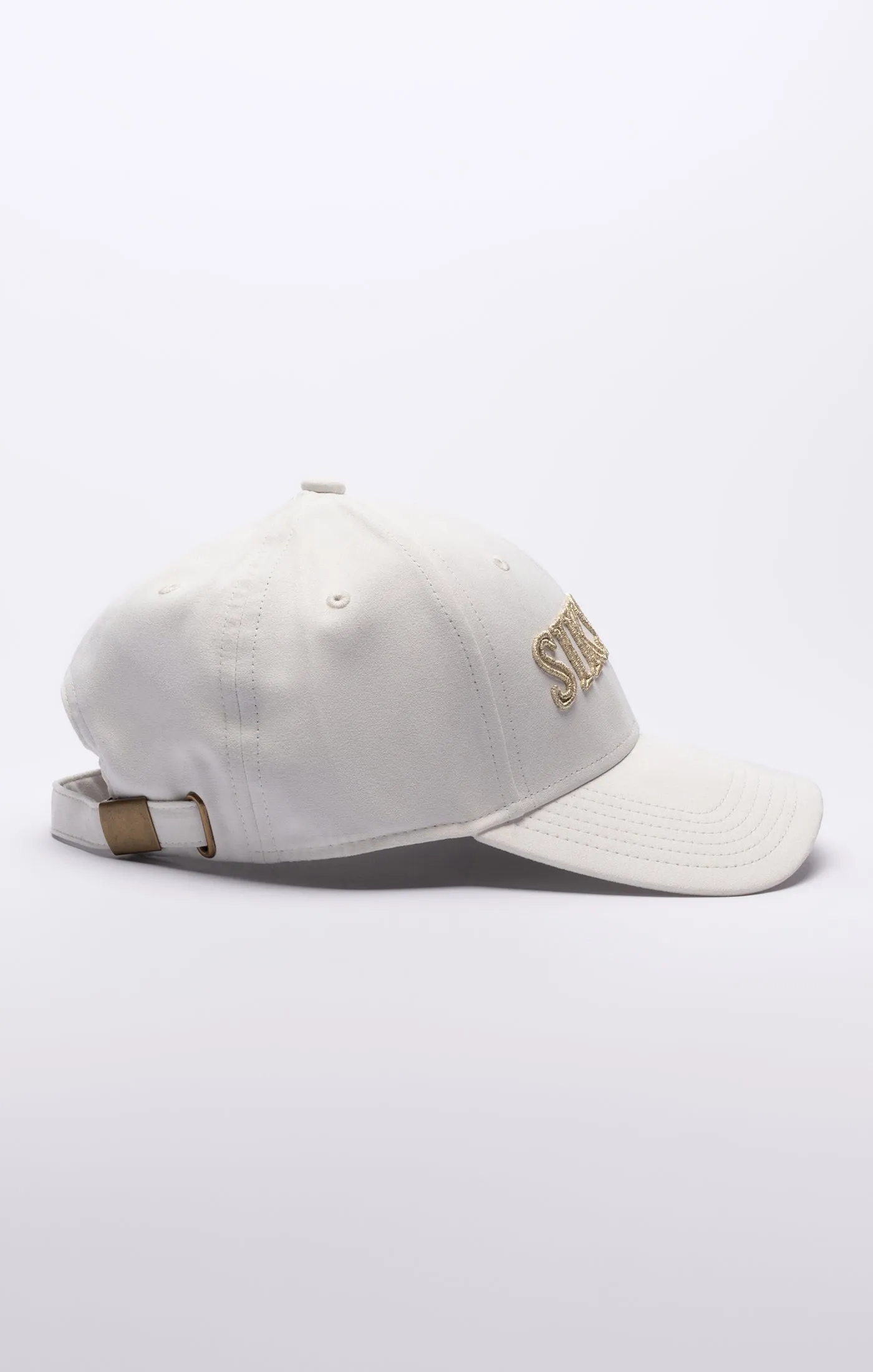 Ecru Faux Suede Baseball Cap sold by Siksilk product image thumbnail 3