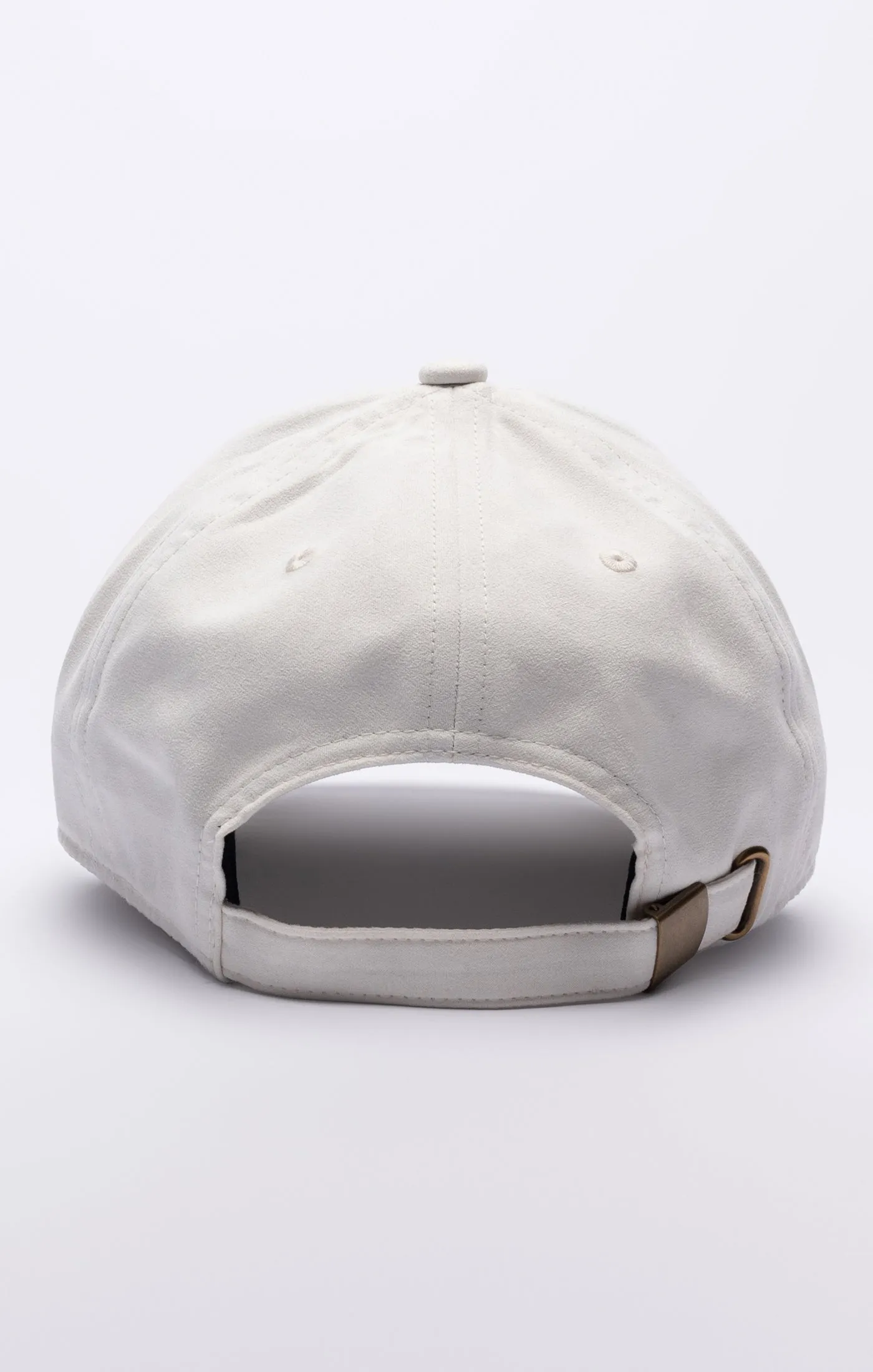 Ecru Faux Suede Baseball Cap sold by Siksilk product image thumbnail 5