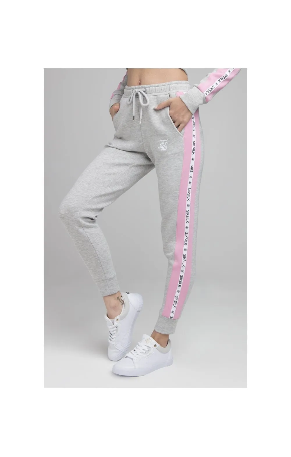 SikSilk Infinity Track Pants - Grey Marl sold by Siksilk