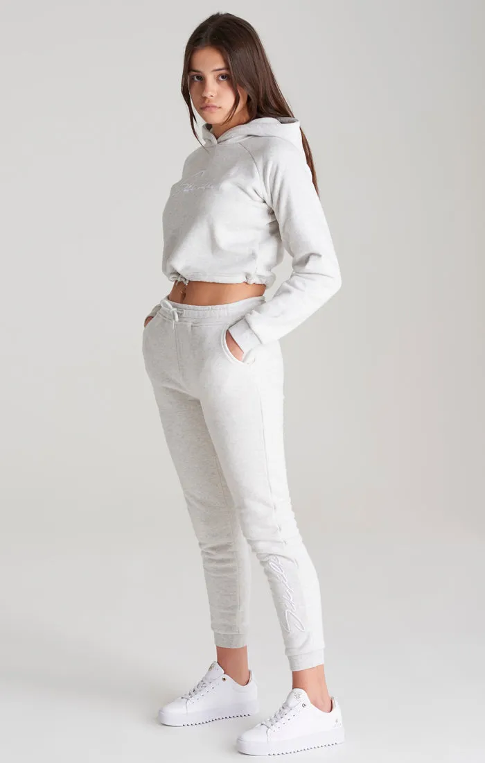 Girls Grey Marl Signature Jogger sold by Siksilk product image thumbnail 4