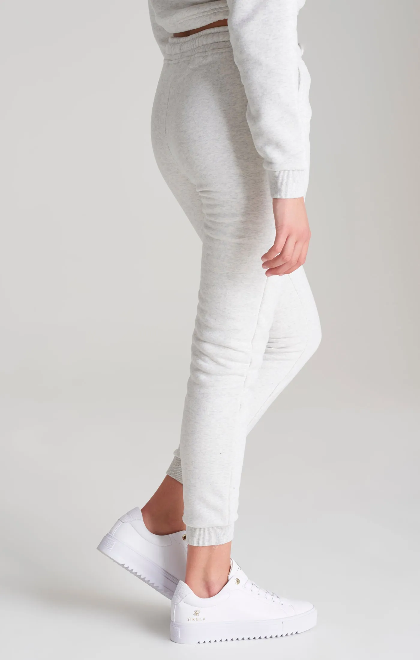 Girls Grey Marl Signature Jogger sold by Siksilk product image thumbnail 2